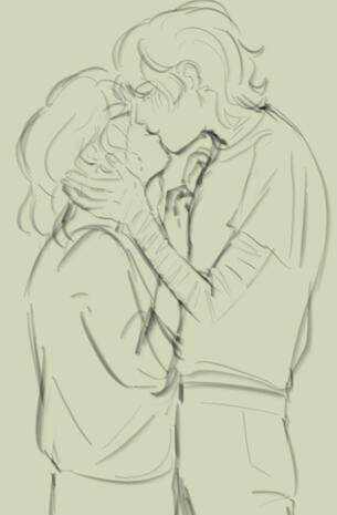 sketch half body